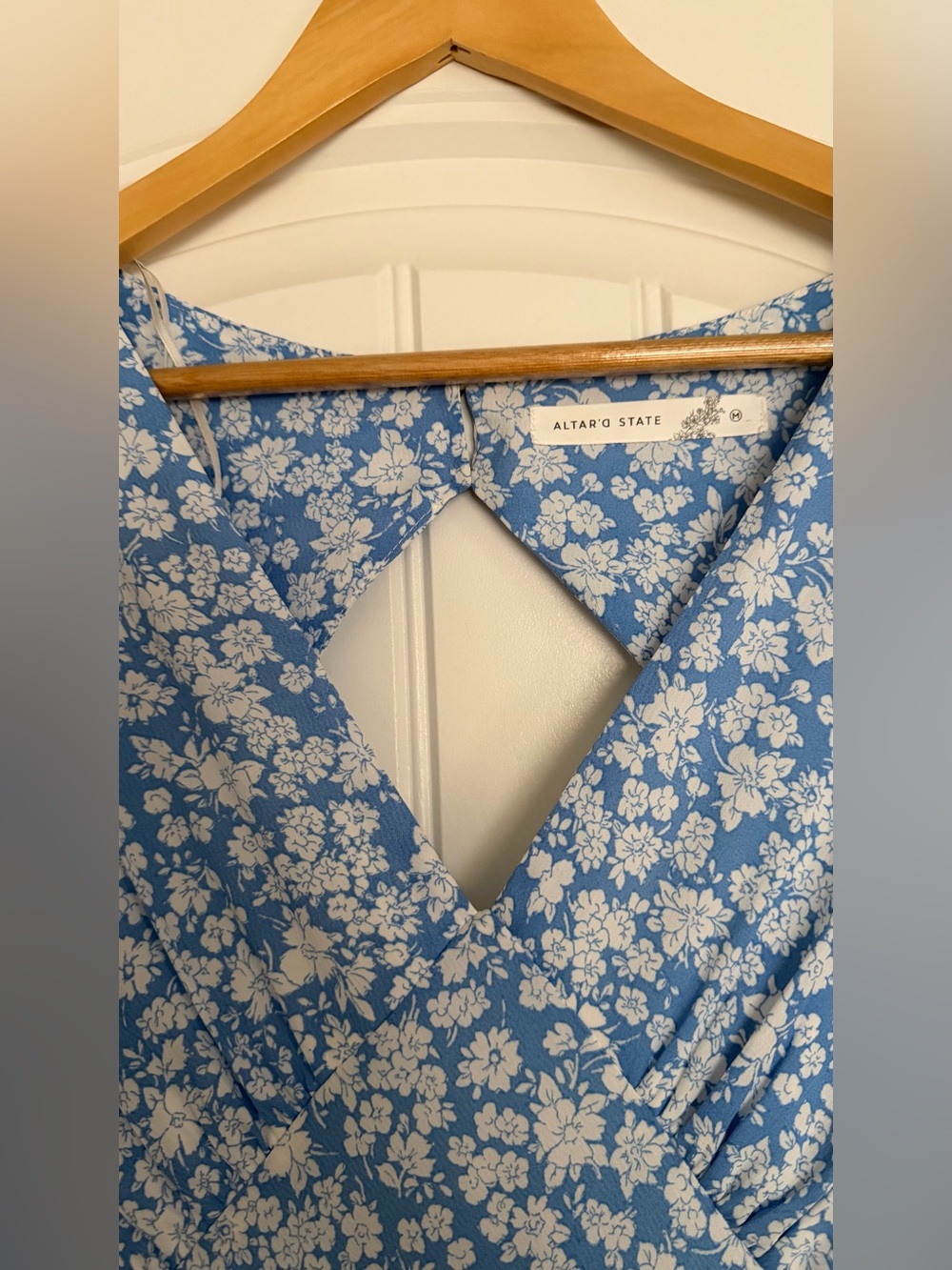 Altar’d State Blue Floral Midi Dress - Picture 5 of 7